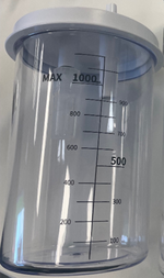 Suction Jar with Lid Complete Poly - 1L