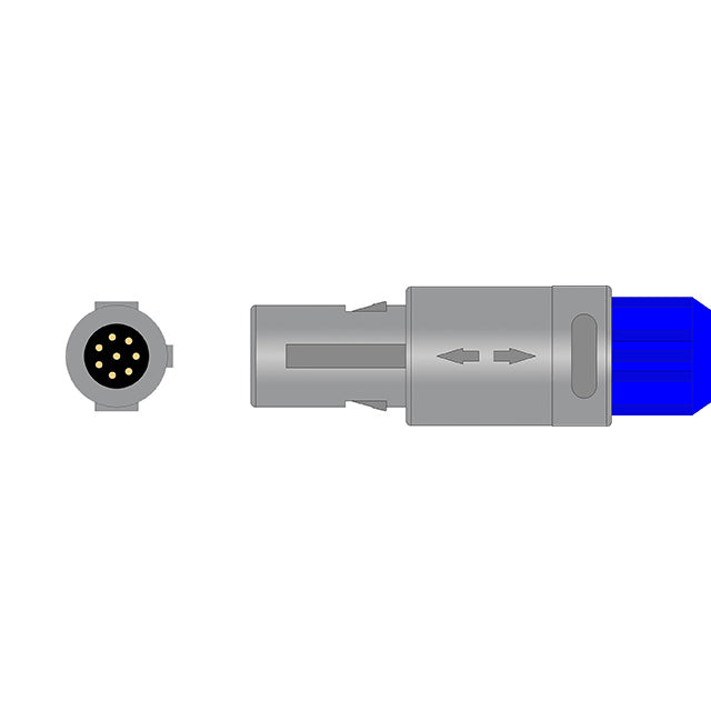 Generic EDAN SPO2 Ext Cable 8 Pin to DB9