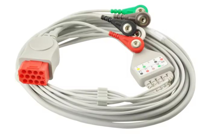Generic Bionet BM5 ECG Cable 3 Lead 12 Pin