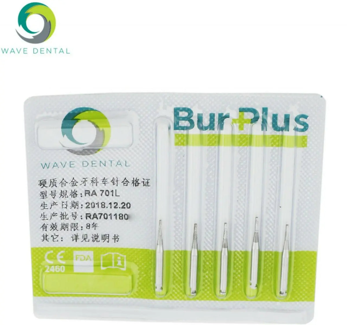 Dental Carbide Bur RA 701L 19mm (Pack of 5)