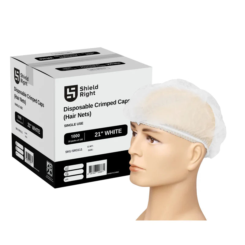 Disposable 21 Inch Hair Nets - Box of 100