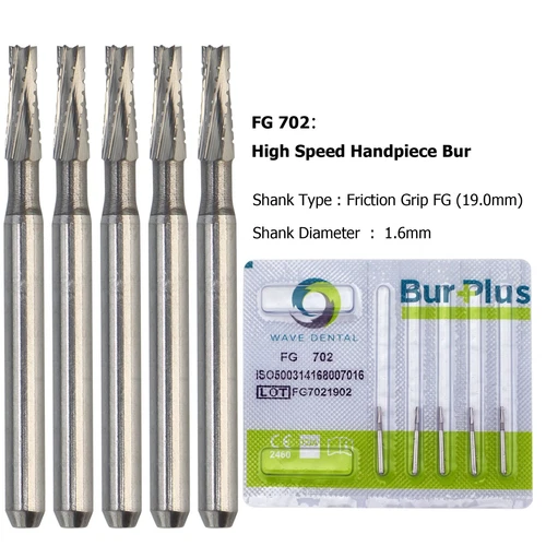 Dental Carbide Burs – 19mm FG (Various Codes Available) - Pack of 5