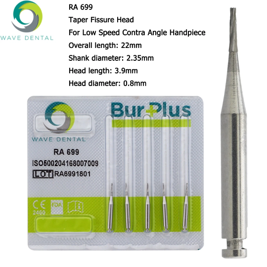 Dental Carbide Burs – 19mm RA (Various Codes Available) - Pack of 5