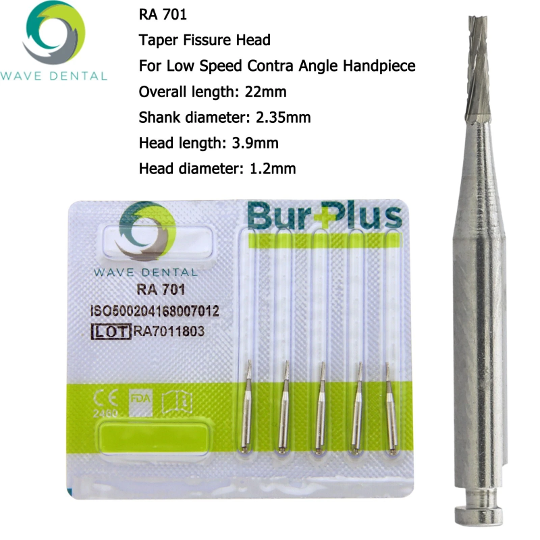Dental Carbide Burs – 19mm RA (Various Codes Available) - Pack of 5