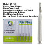 Dental Carbide Bur RA 702 19mm (Pack of 5)