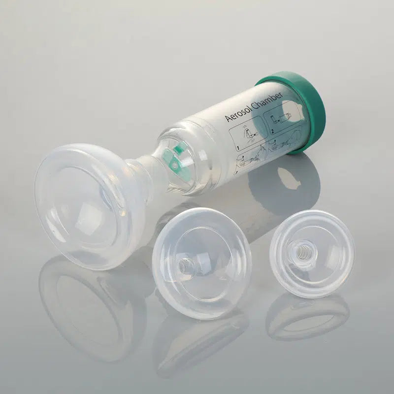 Aerosol Chamber with silicone masks