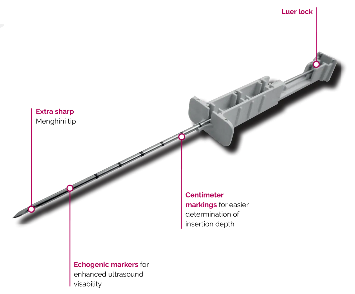 HANDCUT - TRUECUT TYPE NEEDLE 18Gx100mmFOR SOFT TISSUE BIOPSYWITH MANUAL ACTION00001