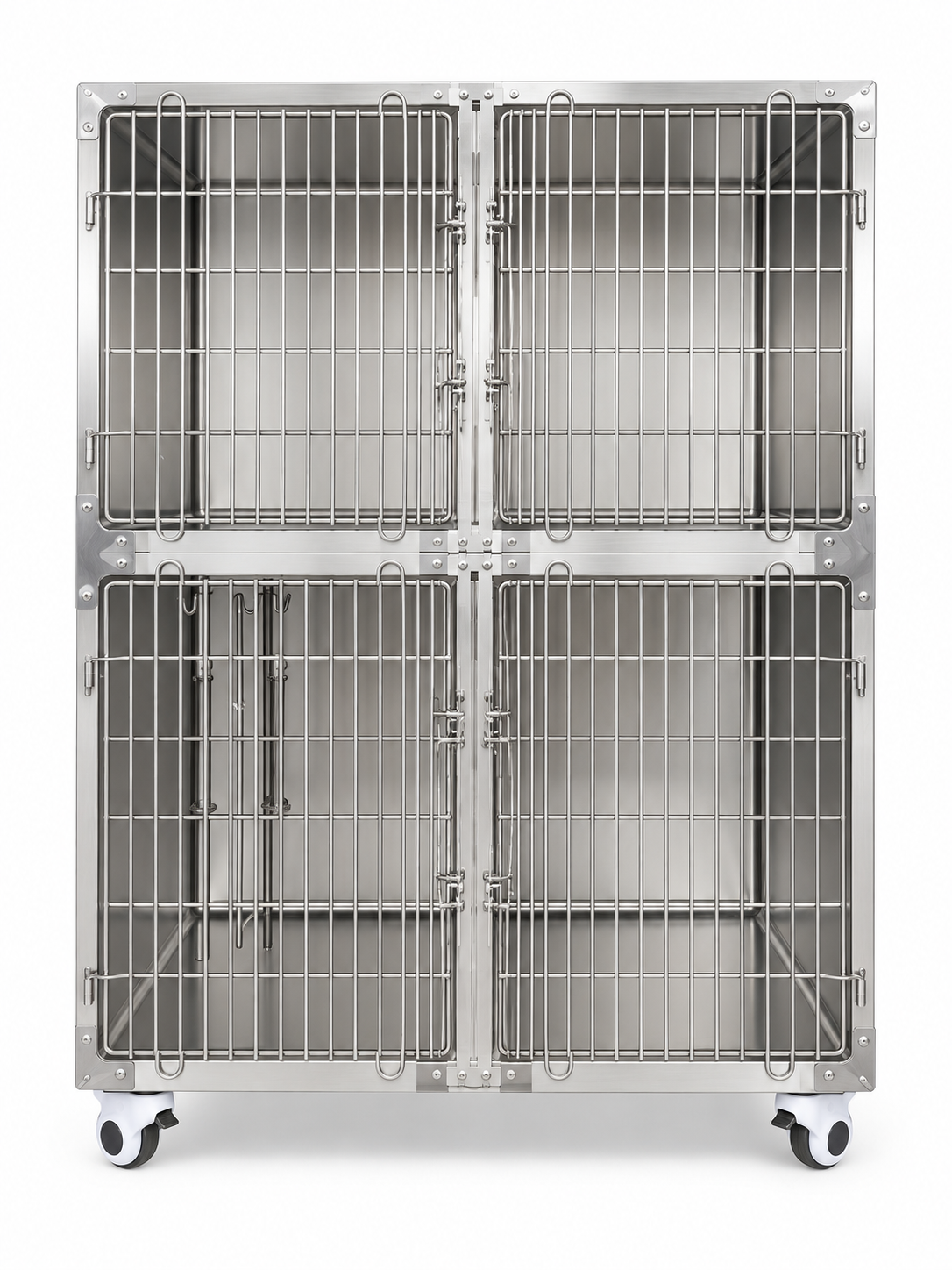 Cage Bank 1120-2 S/Steel Mobile & Dividers