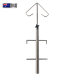 Vet1 Stainless Cage Mount IV / Infusion Pump Stand