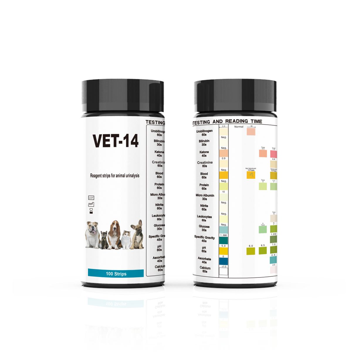 Reagent Strips for Urinalysis - Pack of 100