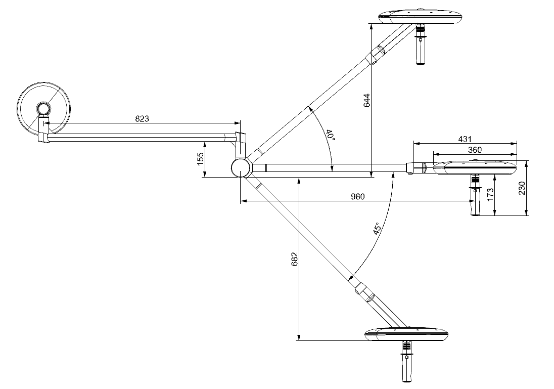 XR1 Pro LED Theatre Light - Wall Mount