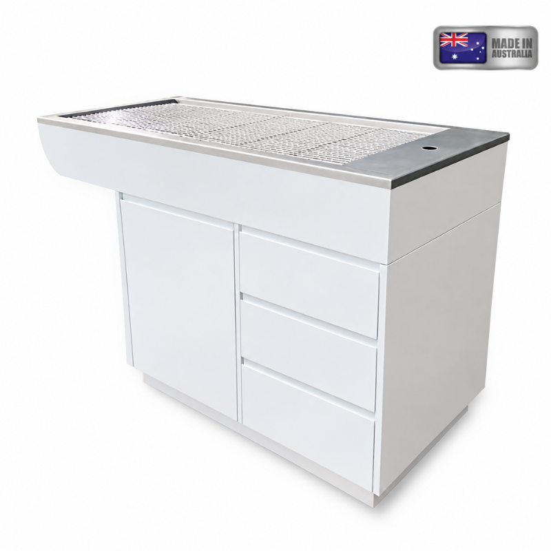 Prep & Treat Tub Cabinet - Door & 3 Drawers