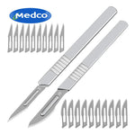 Surgical Scalpel Blades Carbon Steel Box of 100 - Various Sizes Available