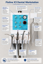 Floline X3 Dental Workstation / Remote Compressor