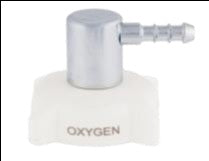 Oxygen Hand Wheel Kit - White Right Angle