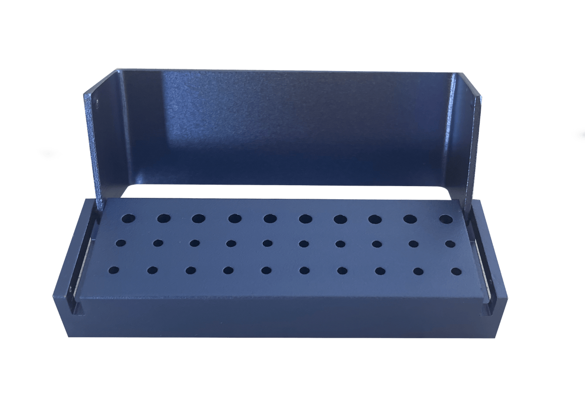 Dental Bur Holder - 30 hole - Blue / Autoclaveable