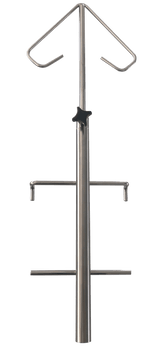 Vet1 Stainless Cage Mount IV / Infusion Pump Stand