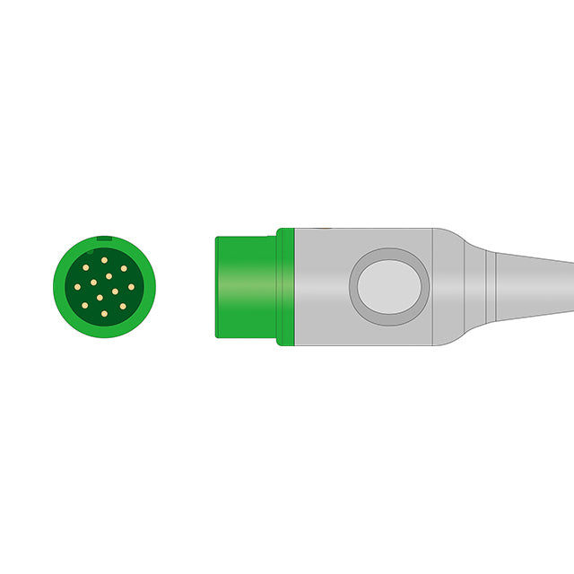 Generic Biolight 5 Lead ECG Cable 12 Pin