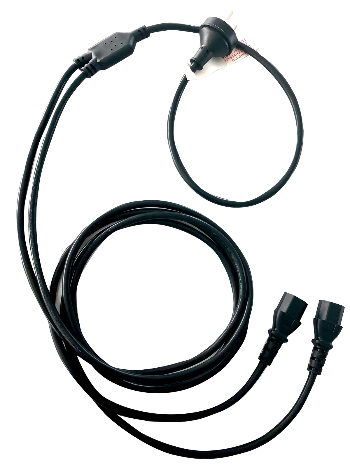 Dual Power Cord from Single Inlet 2M Length