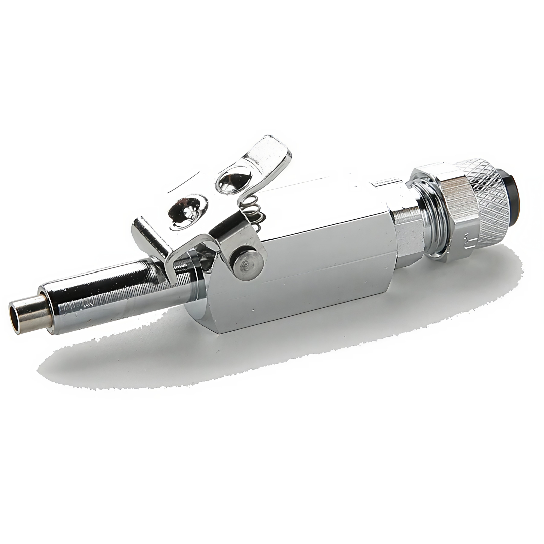 1/4" Male Q.D Coupler with shut-off valve