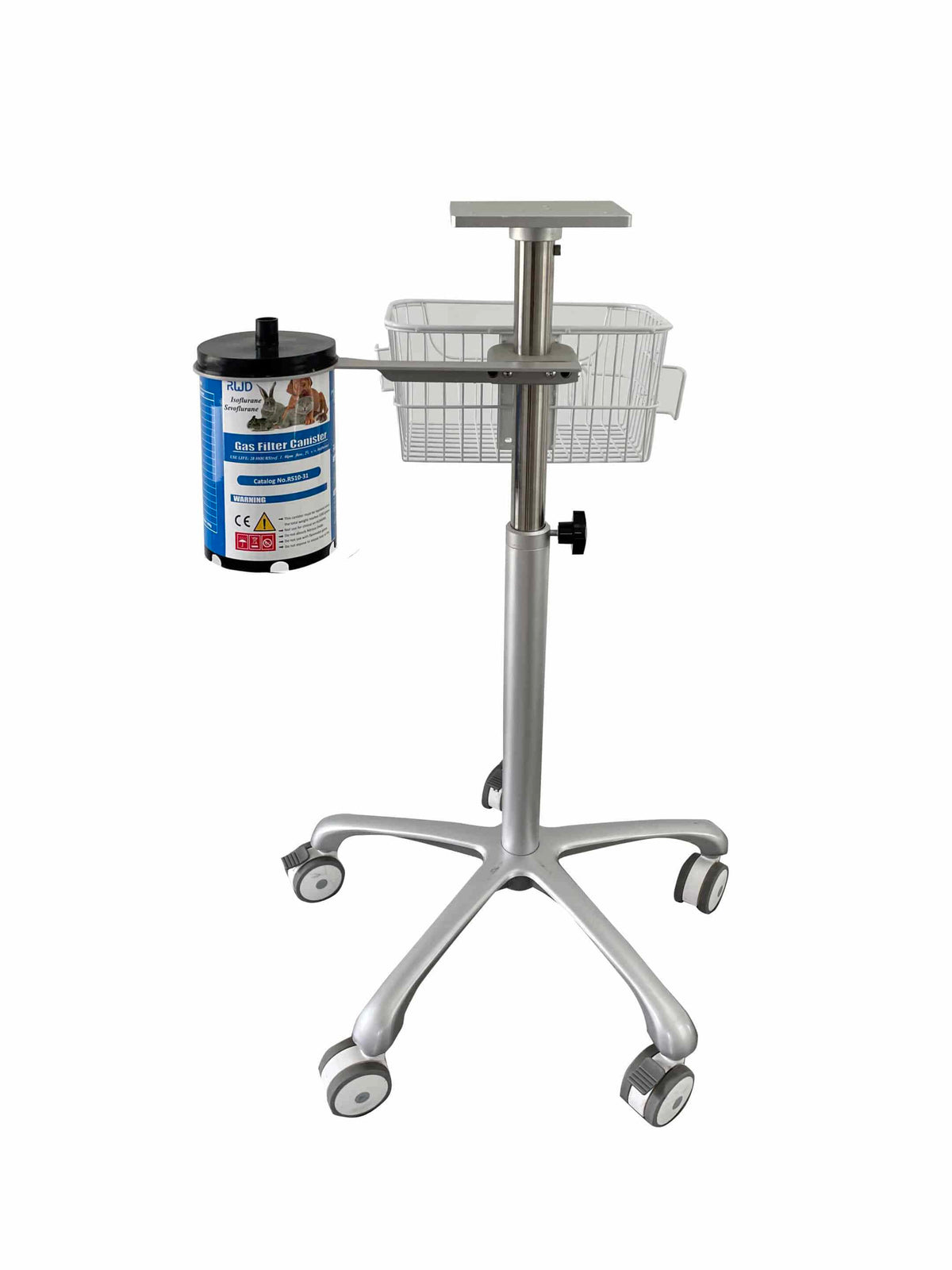Trolley Mount for 250g Anaesthetic Gas Waste Canister