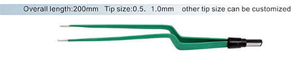 OBS Bipolar Forcep Angled - 20cm x 1.0mm
