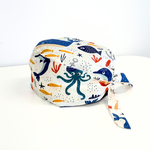 Unisex Printed Scrub Cap - Under the Sea