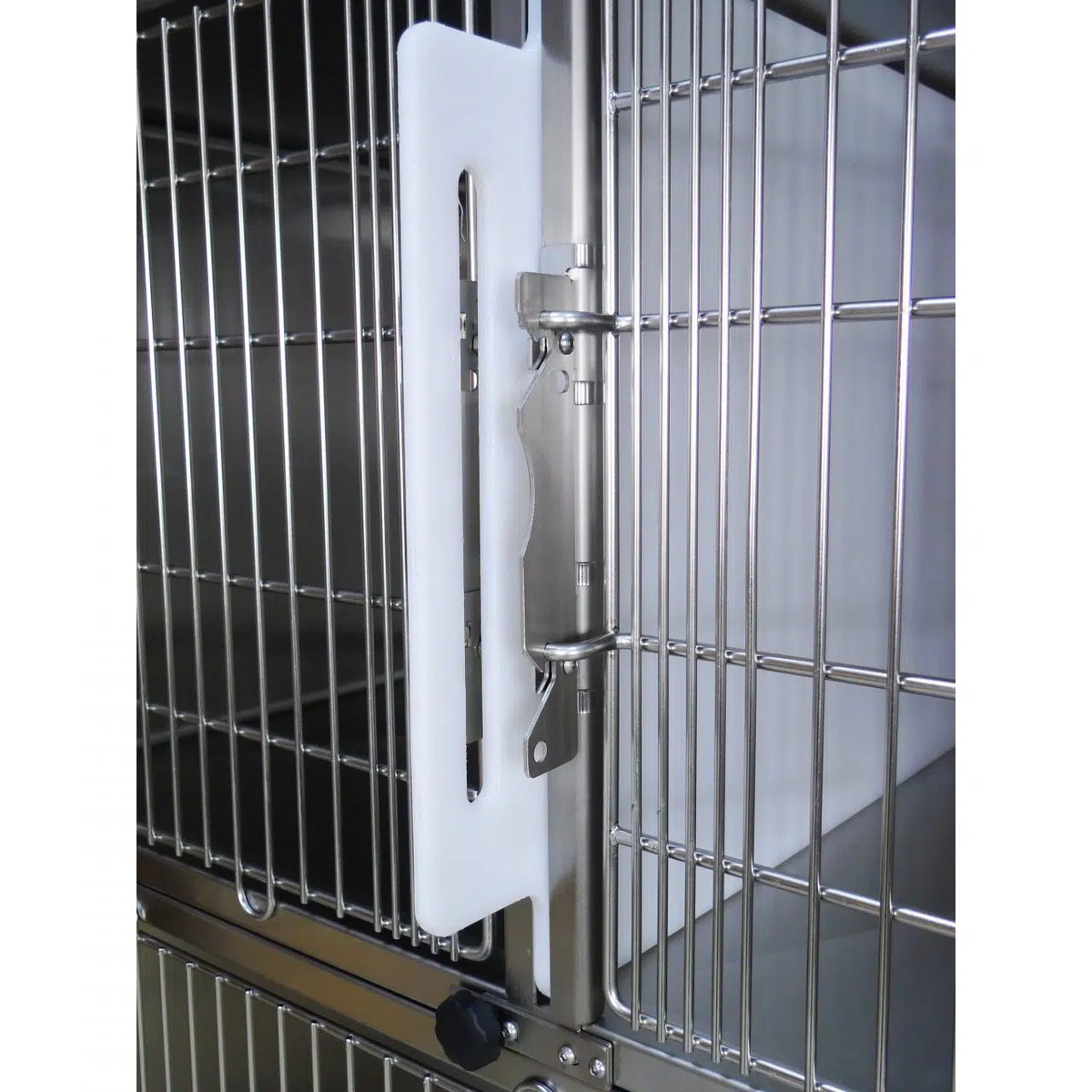 Cage Bank 18051 S/Steel Mobile & Divider - 2 Level