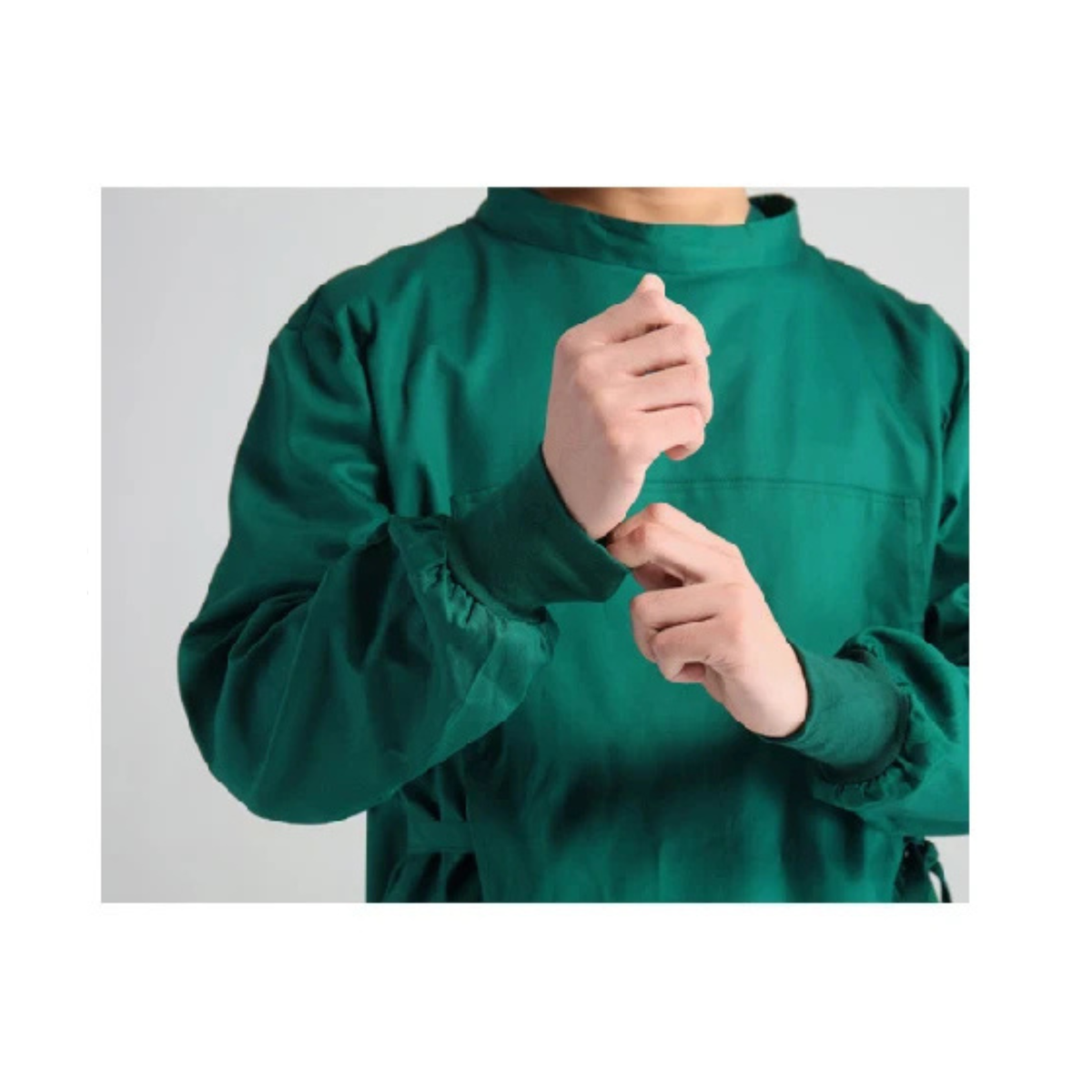 Unisex Cotton Long Sleeved Surgical Gown