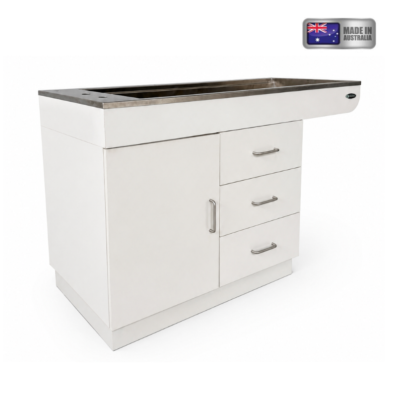 Prep & Treat Tub Cabinet - Door & 3 Drawers