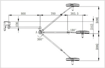 CLED38 LED Wall Mounted Procedure Light 100,000 LUX