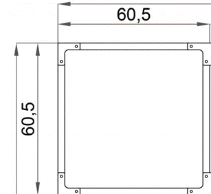 Cage Pod Single Stainless Steel 61cm x 61cm