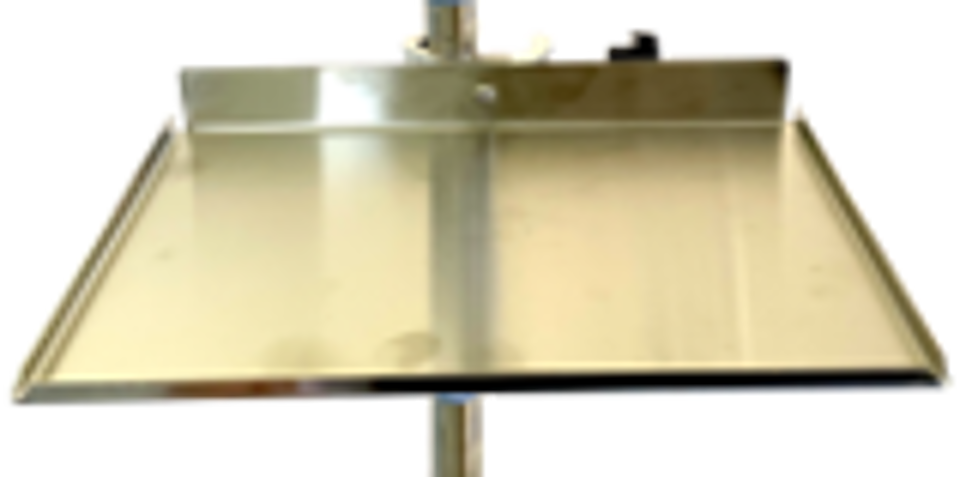 Vet1 IV Pole Mounted Flat S/S Tray