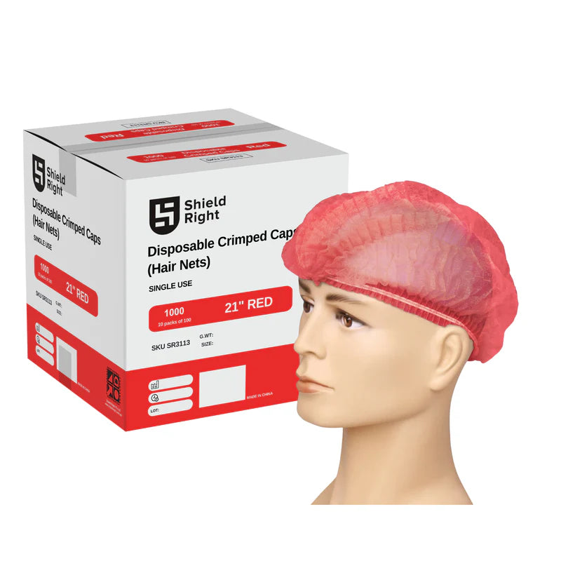 Disposable 21 Inch Hair Nets - Box of 100