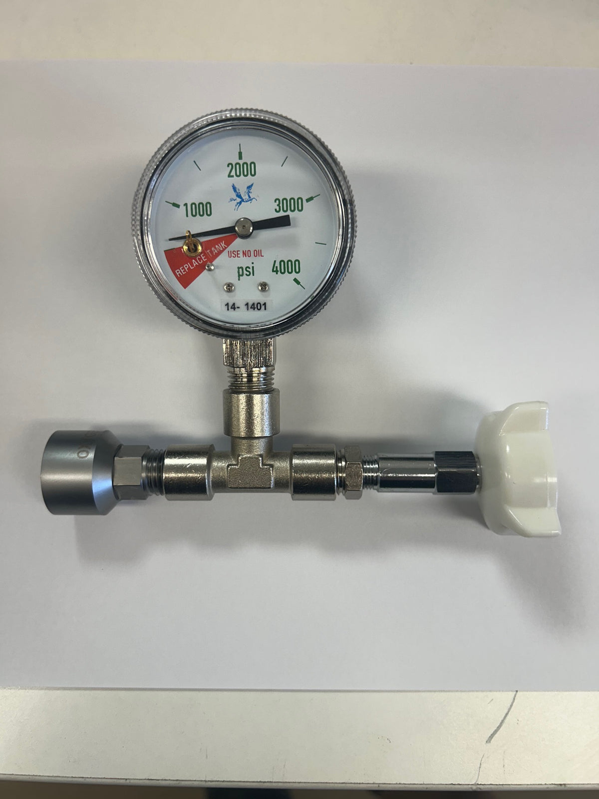 Oxygen Pipeline Low pressure alarm with gauge