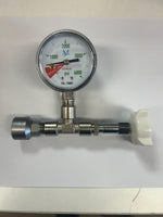 Oxygen Pipeline Low pressure alarm with gauge