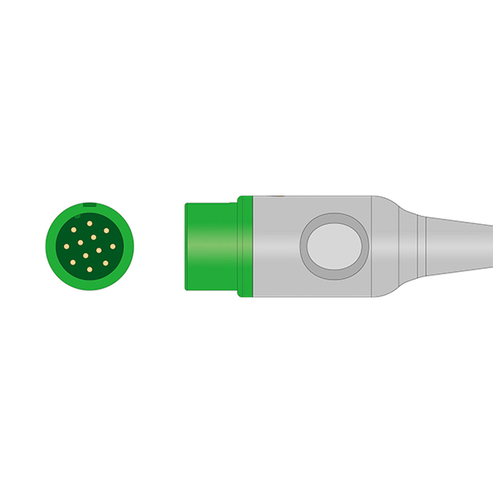 Generic Biolight 5 Lead ECG Cable 12 Pin