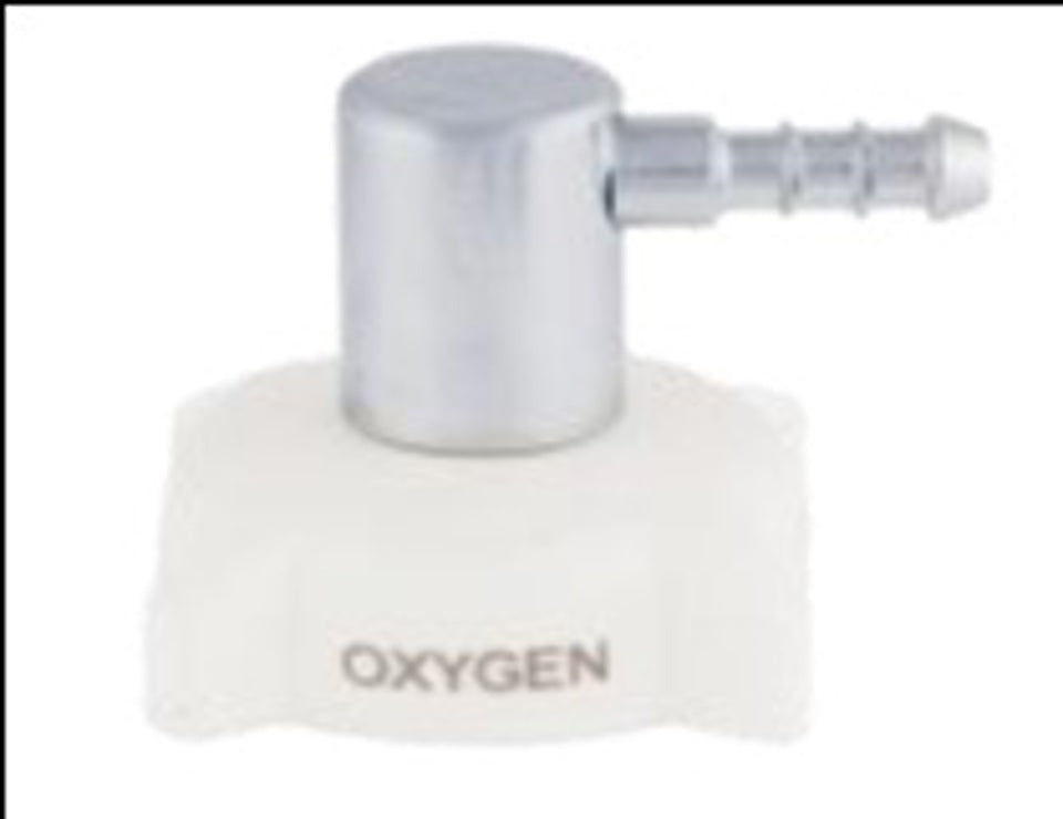 Oxygen Hand Wheel Kit - White Right Angle
