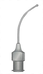 Lacrimal duck cannula - Size: 33mm curved olive tip