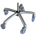 Vet1 IV pole stainless steel with 5 star base