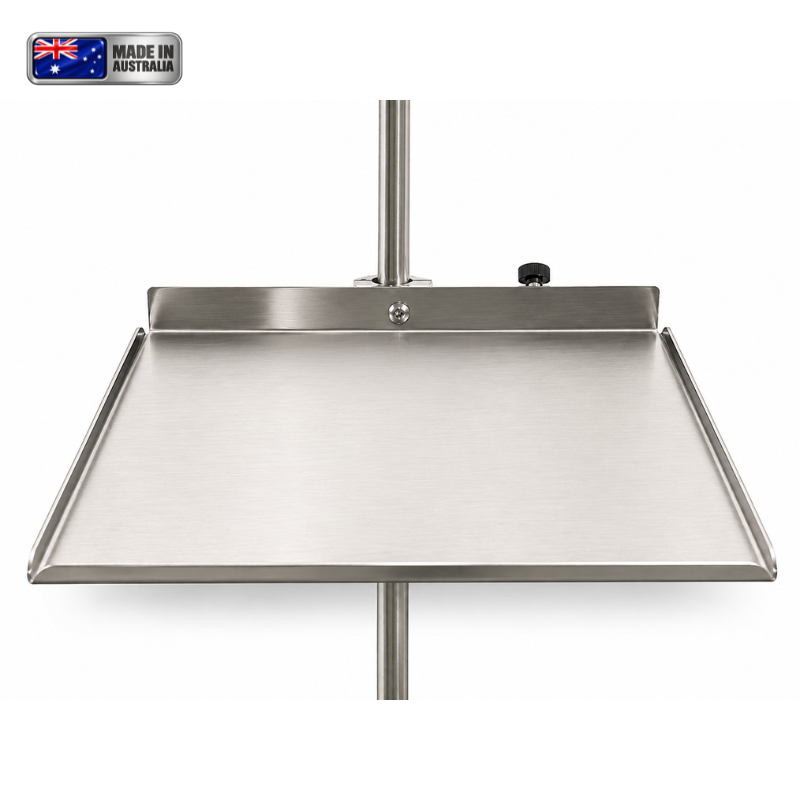 Vet1 IV Pole Mounted Flat S/S Tray