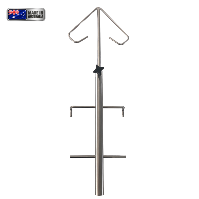 Vet1 Stainless Cage Mount IV / Infusion Pump Stand
