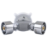 Oxygen supply dual outlet with 1/8 NPT fitting