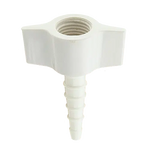 Oxygen flowmeter plastic hose barb