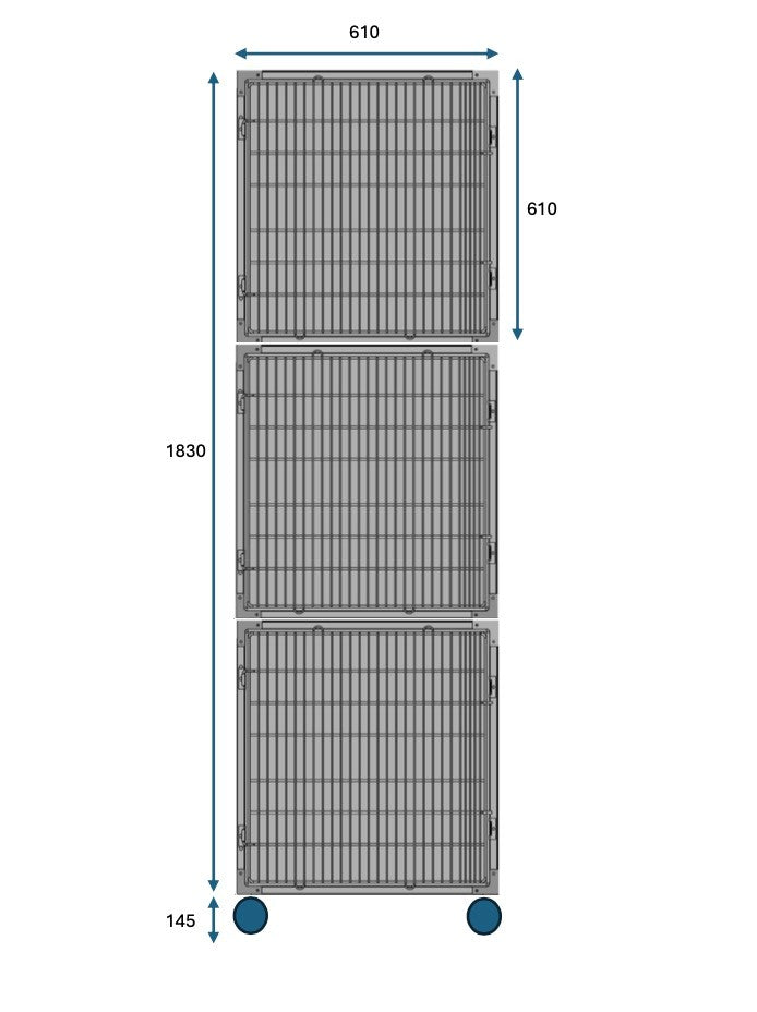 Cage Bank 7610 S/Steel Mobile