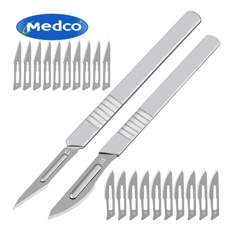 Surgical Scalpel Blades Carbon Steel Box of 100 - Various Sizes Available