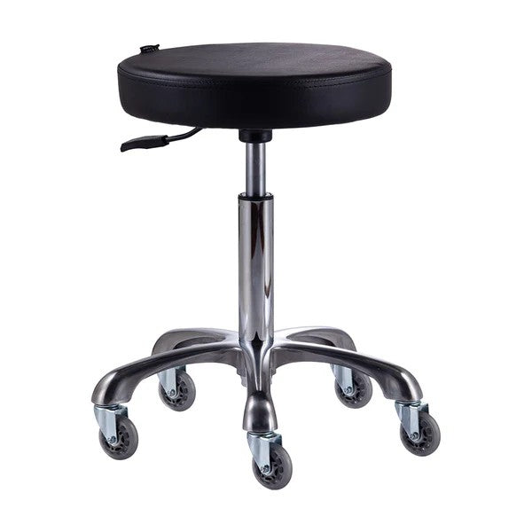 Stool Flat - Black - Alloy Base