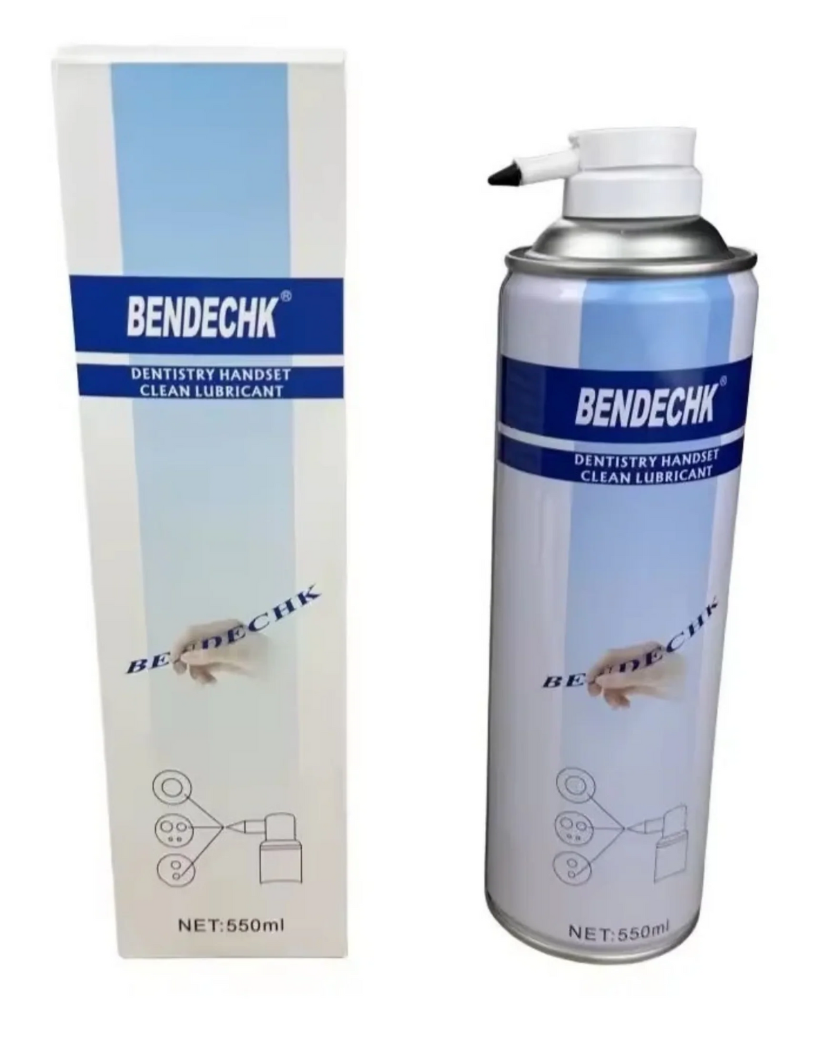 Bendechk Dental Hand piece lubrication oil 550ml can