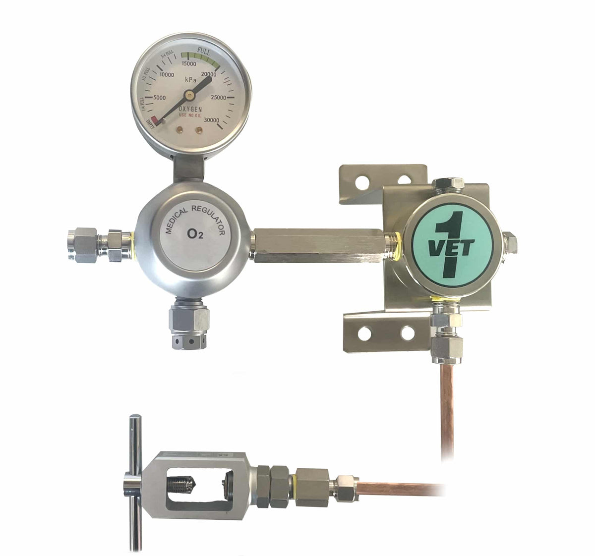 Oxygen Regulator Outdoor Bottle Connection Kit