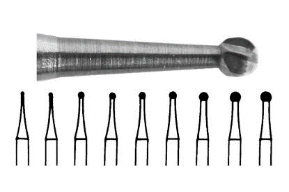 Dental Carbide Bur V1FG4 19mm (Pack of 5)